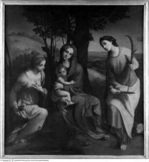 Maria mit Kind und der Heiligen Lucia und Magdalena (Madonna di Albinea)