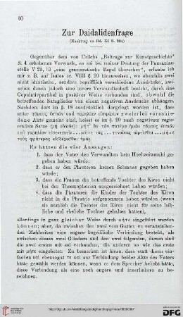 12: Zur Daidalidenfrage