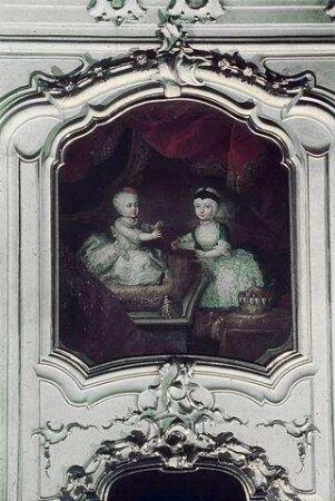 Erzherzog Franz Joseph von Österreich-Este, späterer Herzog von Este-Modena und Erzherzogin Maria Leopoldine von Österreich-Este, spätere Kurfürstin von Pfalz-Bayern als Kinder