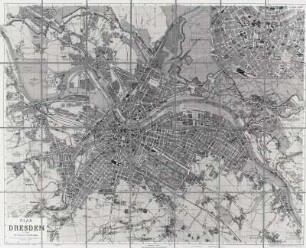 Plan von Dresden, um 1927 (ca. 1:15 000)