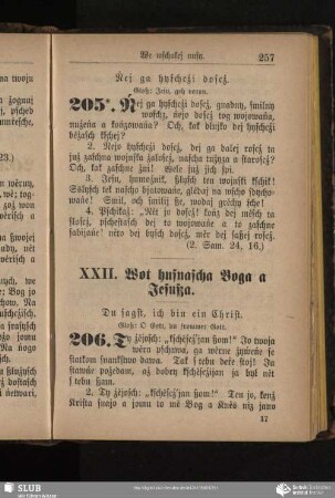XXII. Wot husnascha Boga a Jesußa