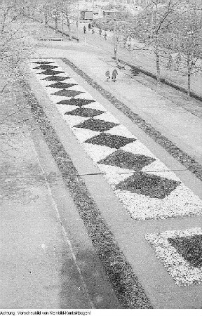 Dresden, Neustädter Markt. Wiederaufbau des "Goldenen Reiters", 1955