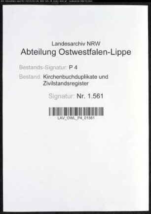 Kirchenbuchduplikate der katholischen Gemeinde (GHT 1863). (Gemeinde: Benninghausen, katholische Gemeinde)