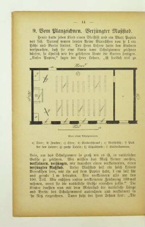 9. Vom Planzeichnen. Verjüngter Maßstab