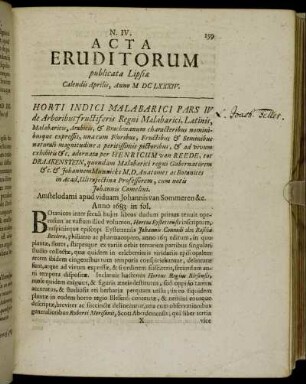 N. IV. [...] Calendis Aprilis, Anno M DC LXXXIV.