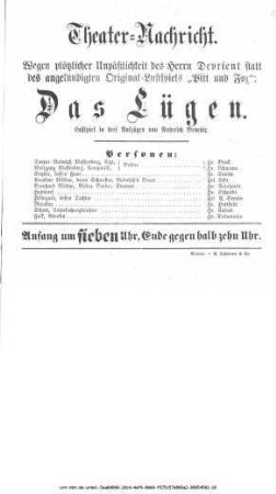 Das Lügen