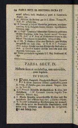 134-156, Pars I. Sect. IX. - Pars I. Sect. XI.