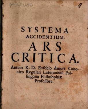 Systema accidentium : ars critica