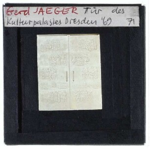 Jäger, Tür Kulturpalast Dresden