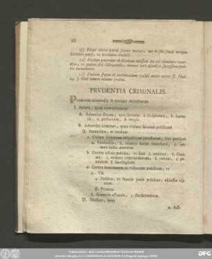 Prudentia Criminalis.