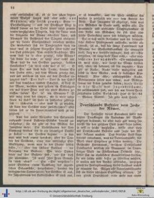 Deutschlands Befreier vom Joche der Römer.