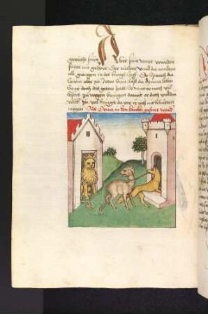 Dimna wird in den Kerker geführt; (Kapitel III: Vom Gerichtsverfahren gegen Dimna).