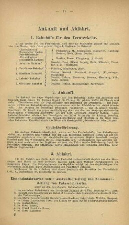 Ankunft und Abfahrt