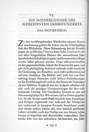 VI. Die Niederländer des siebzehnten Jahrhunderts Das Figurenbild