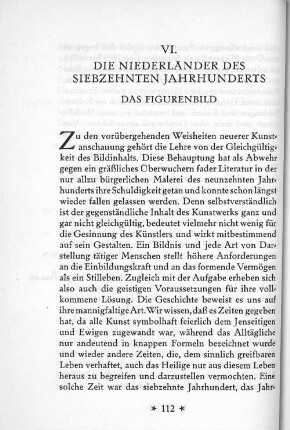 VI. Die Niederländer des siebzehnten Jahrhunderts Das Figurenbild