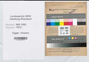Entnazifizierung Vinzenz Egger, geb. 05.12.1905 (Angestellter)