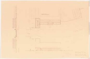 Stadion, Posen: Brückenkopf: Grundriss, Ansichten 1:500
