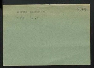 Schrank, Maximilian