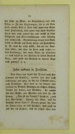 Jesus verkannt in Jerusalem
