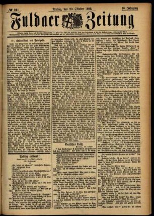 Ausgabe vom Freitag, den 20. Oktober 1893.
