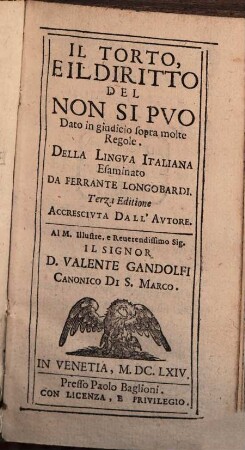 Il Torto el Diritto del non si puo