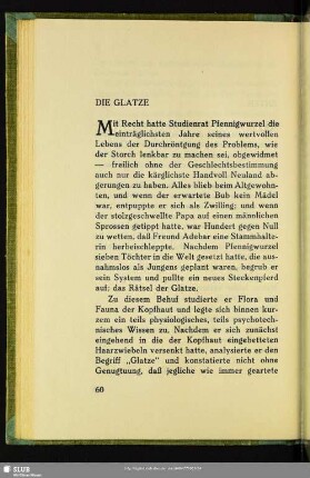 Die Glatze