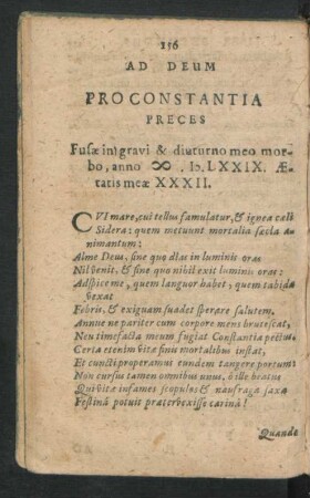 Pro Constantia Preces