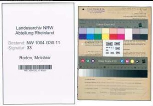 Entnazifizierung Melchior Roden , geb. 19.07.1900 (Sprengmeister)