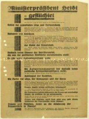Aufruf der SPD zur sächsischen Landtagswahl 1929