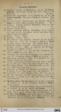 Franzesco Bartolozzi (Nr. 90-116)