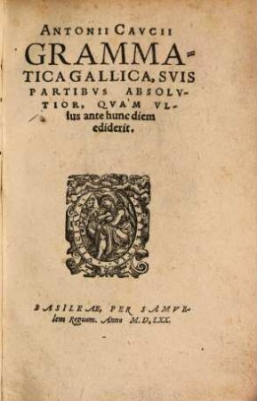Grammatica gallica