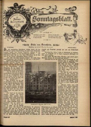 Ausgabe vom Sonntag, den 22. Oktober 1899.