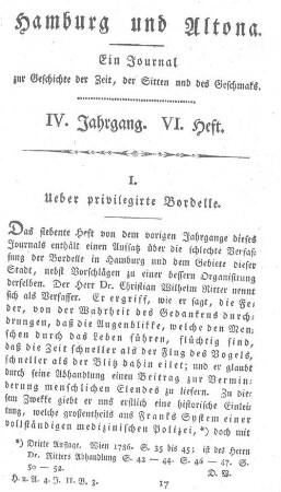 IV. Jahrgang. VI. Heft
