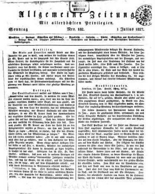 Allgemeine Zeitung. 1827, [3] - [4] = 7 - 12