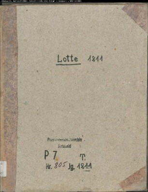 Zivilstandsregister der Munizipalität Lotte (Todesfälle 1811, Januar bis Mai). (Gemeinde: Lotte, Kreis Tecklenburg)