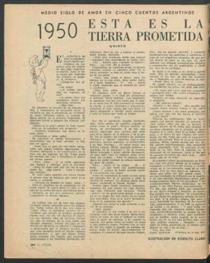 Medio siglo de amor en cinco cuentos argentinos : 1950 - Esta es la tierra prometida