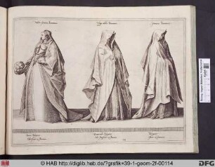 Faemina Mediolanensis. Matrona Mediolanensis. Virgo nobilis Bononiensis.