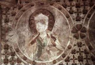 Zug der Heiligen drei Könige, weibliche Heiligenmedaillons
