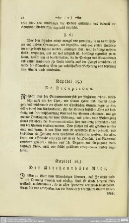 Kapitel 15.) De Receptione