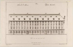 Seitenfassade eines Palastes/Gasthauses