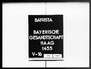 Briefe an die bayerische Gesandtschaft von de Lalande