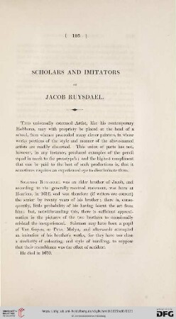 Scholars and Imitators of Jacob Ruysdael
