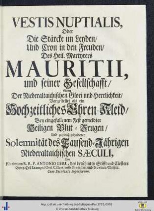 Antonius Gerl zu Jes 61,10.