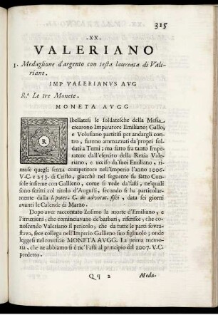 XX. Valeriano
