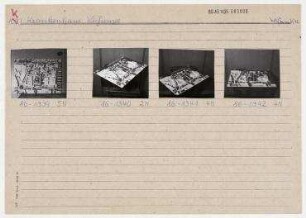 Modell: Erweiterung des Krankenhauses Weißensee. Berlin, Weißensee, Schönstraße/Gäblerstraße/Mirbachplatz