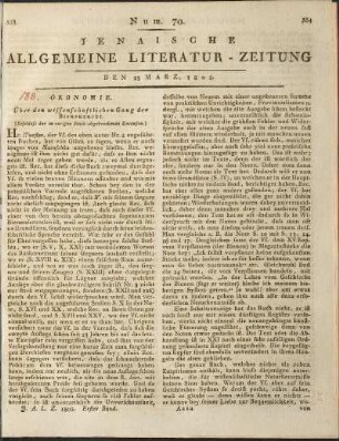 Num. 70. Den 23. März 1805
