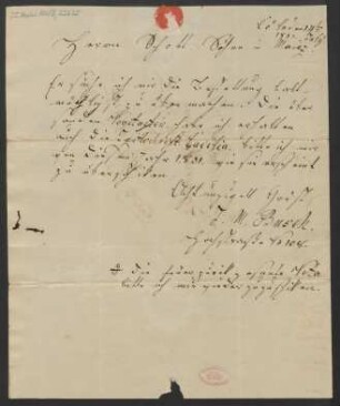 Brief an B. Schott's Söhne : 14.07.1831