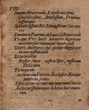 Oratio auspic. quomodo scholarum flos restitui possit