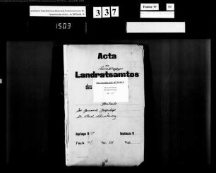 Streitsache der Gemeinde Grafschaft gegen die Stadt Schmallenberg