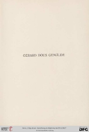 Gerard Dous Gemälde